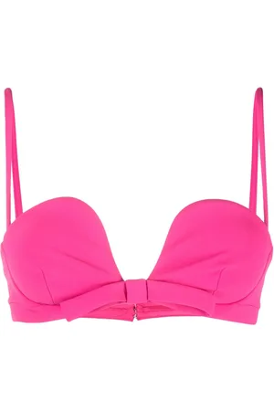 BLANCA Bow-detail cropped top