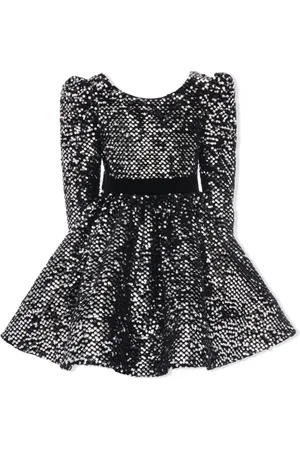 Tulleen Merribrook bow sequin-embellished dress