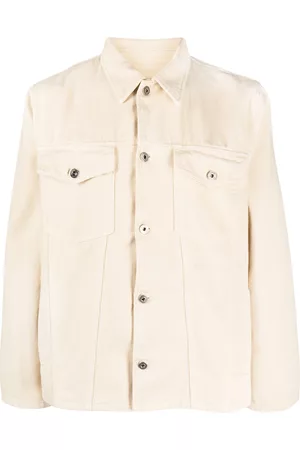 OFF-WHITE Embroidered-motif denim jacket