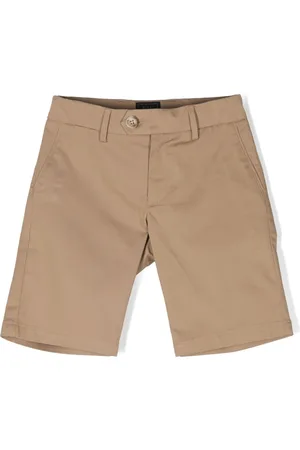 FAY Embroidered-logo cotton-blend shorts