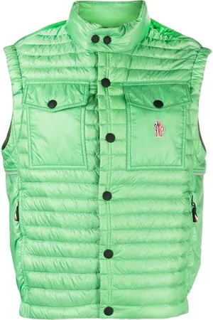 Moncler Logo-embroidery buttoned gilet
