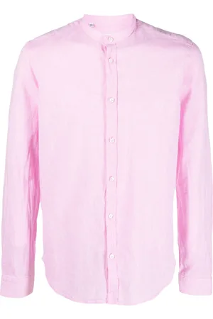Manuel Ritz Men Shirts - Band-collar plain shirt