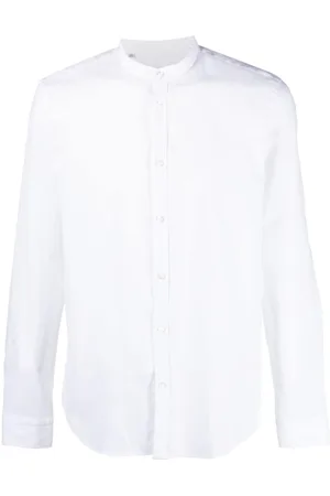 Manuel Ritz Men Shirts - Band-collar plain shirt