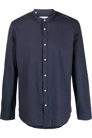 Manuel Ritz Men Shirts - Band-collar plain shirt