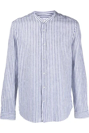 Manuel Ritz Men Shirts - Striped cotton-blend shirt