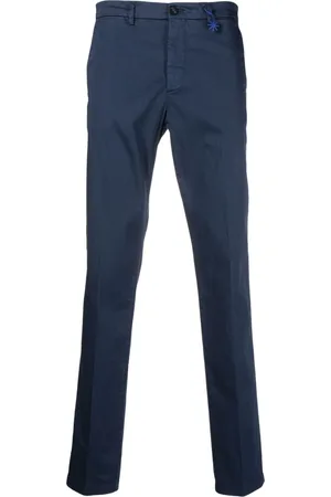 Manuel Ritz Straight-leg cotton trousers