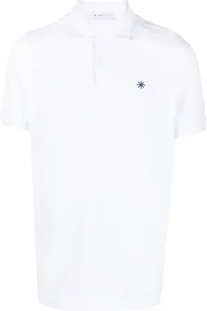 Manuel Ritz Men Polo Shirts - Logo-embroidered short-sleeve polo shirt