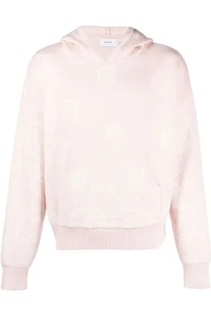 Rhude Patterned-intarsia knitted hoodie
