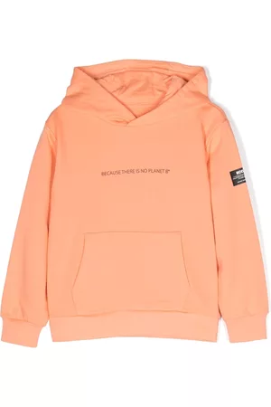 ECOALF Logo-patch cotton hoodie