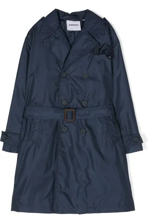 Aspesi Kids Girls Trench Coats - Double-breasted quilted trench coat