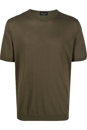Roberto Collina Men Short Sleeve - Crew-neck short-sleeve T-shirt