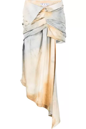 OFF-WHITE Tie-dye asymmetric skirt