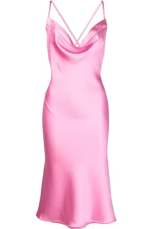 Norma Kamali Slip-on satin midi dress