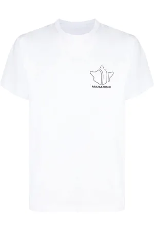 Maharishi Men Short Sleeve - Logo-print organic cotton T-shirt