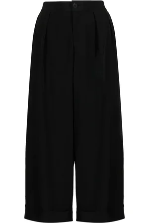 YOHJI YAMAMOTO Drop-crotch cropped trousers
