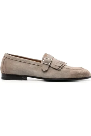 Doucal's Fringe-detail suede loafers