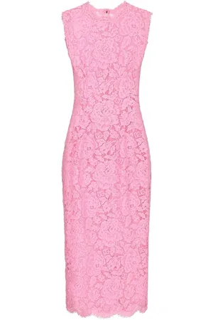 Dolce & Gabbana Floral-lace midi dress