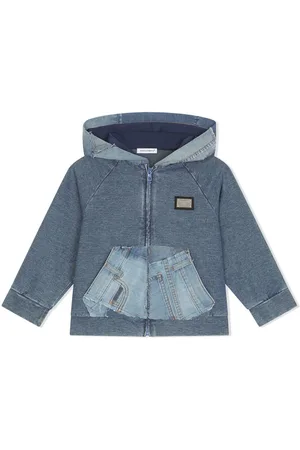 Dolce & Gabbana Logo-tag denim hoodie