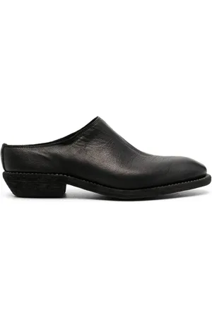 GUIDI Slip-on leather mules