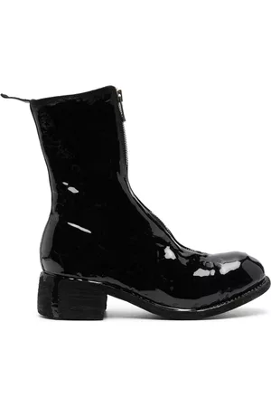 GUIDI Laminated leather boots