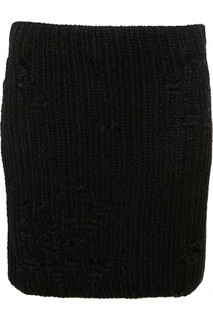 J.W.Anderson Distressed knitted mini skirt