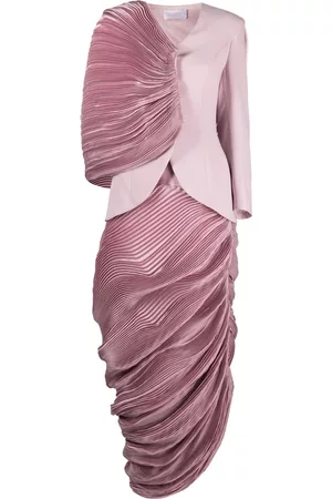 Gaby Charbachy Asymmetric blazer-top long dress