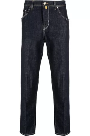 Jacob Cohen Men Straight - Embroidered-logo straight-leg jeans