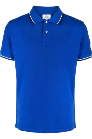 Woolrich Men Polo Shirts - Logo-patch cotton polo shirt