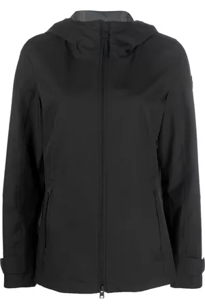 Woolrich Logo-patch hooded zip-up jacket
