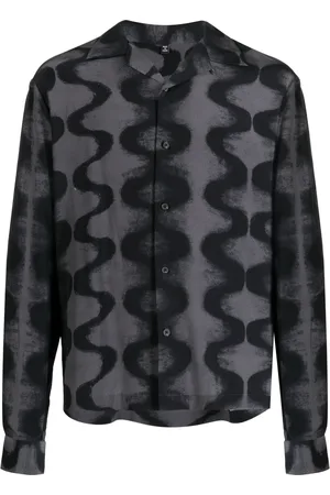 McQ Men Shirts - Abstract-print silk shirt