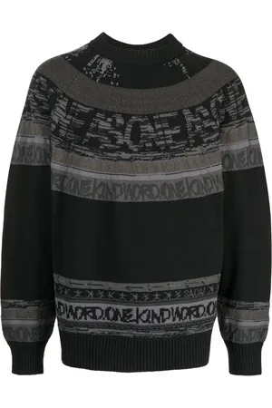 SACAI Embroidered-design cotton jumper
