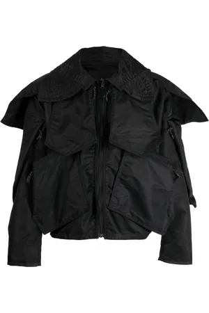 McQ Oversize-pointed-pocket jacket