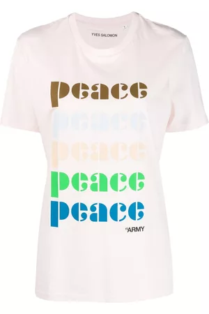 YVES SALOMON Peace-print organic-cotton T-shirt