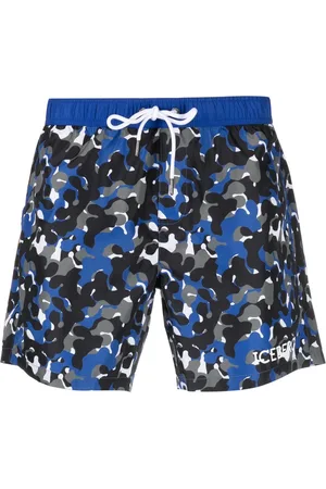 Iceberg Men Swim Shorts - Camouflage-print swim shorts
