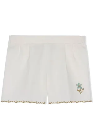 Gucci Girls Bermudas - Fine cotton bermuda shorts