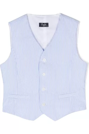 Il gufo Stripe-pattern cotton waistcoat