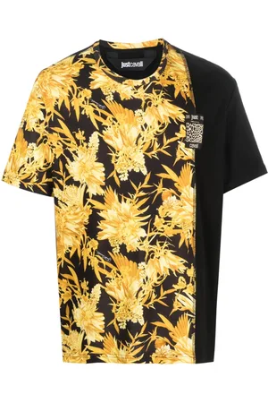 Roberto Cavalli Men Short Sleeve - Floral-print T-shirt