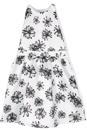 Pinko Floral-print ribbon-detail dress