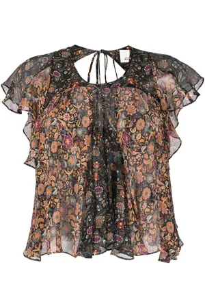 Isabel Marant Oriane floral-print silk blouse