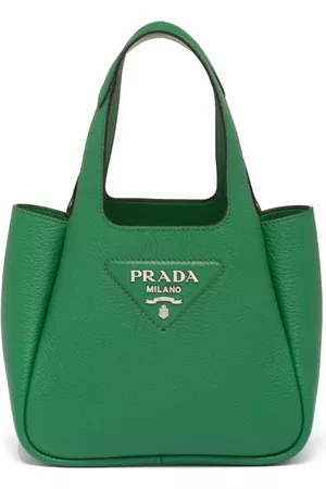 Prada Women Tote Bags - Logo-plaque tote bag
