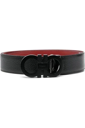 Salvatore Ferragamo Men Belts - Gancini leather belt