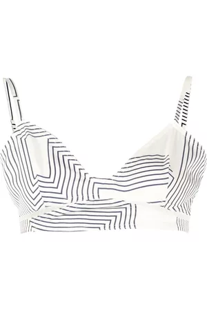 Low Classic Stripe-pattern sports bra