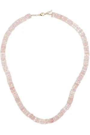 JIA JIA 14kt yellow gold Atlas rose quartz necklace