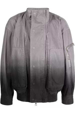 SONGZIO Gradient-effect denim jacket