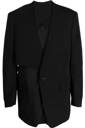 SONGZIO Layered collarless blazer