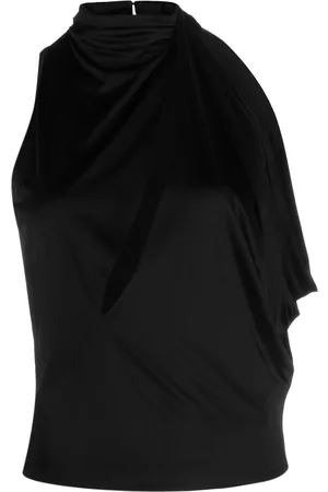 VERSACE Cut-out halterneck top