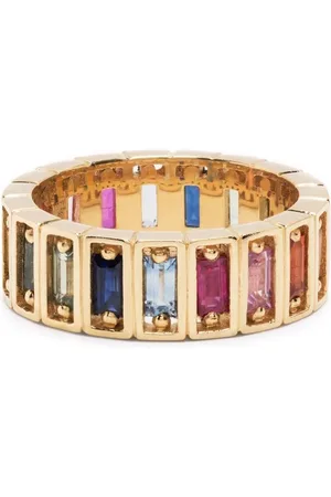 Suzanne Kalan 18kt white sapphire eternity band