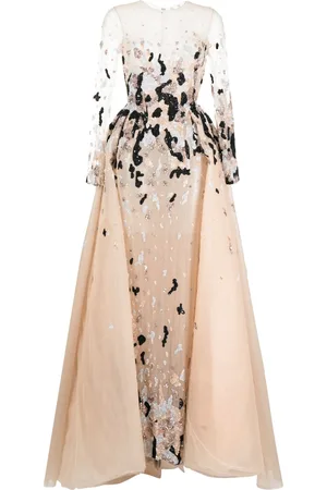 Saiid Kobeisy Bead-embellished tulle gown