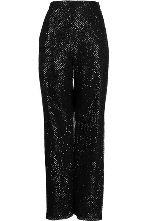 Saiid Kobeisy Sequined straight-leg trousers