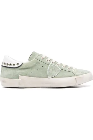 Philippe model Distressed-effect low-top sneakers